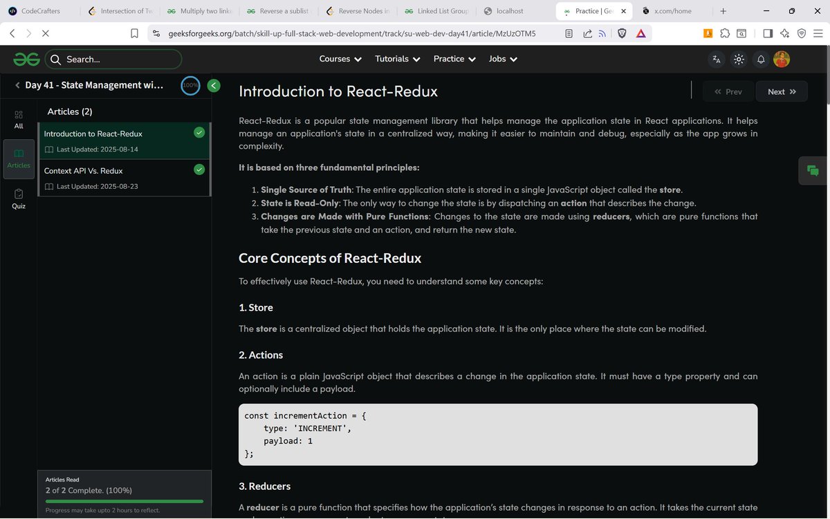 safee__7's tweet image. 📅 Day 41/60 – Full Stack Web Development
Course Link: geeksforgeeks.org/batch/skill-up…
#skillupwithgfg #nationskillup #FullStackDevelopment #geeksforgeeks