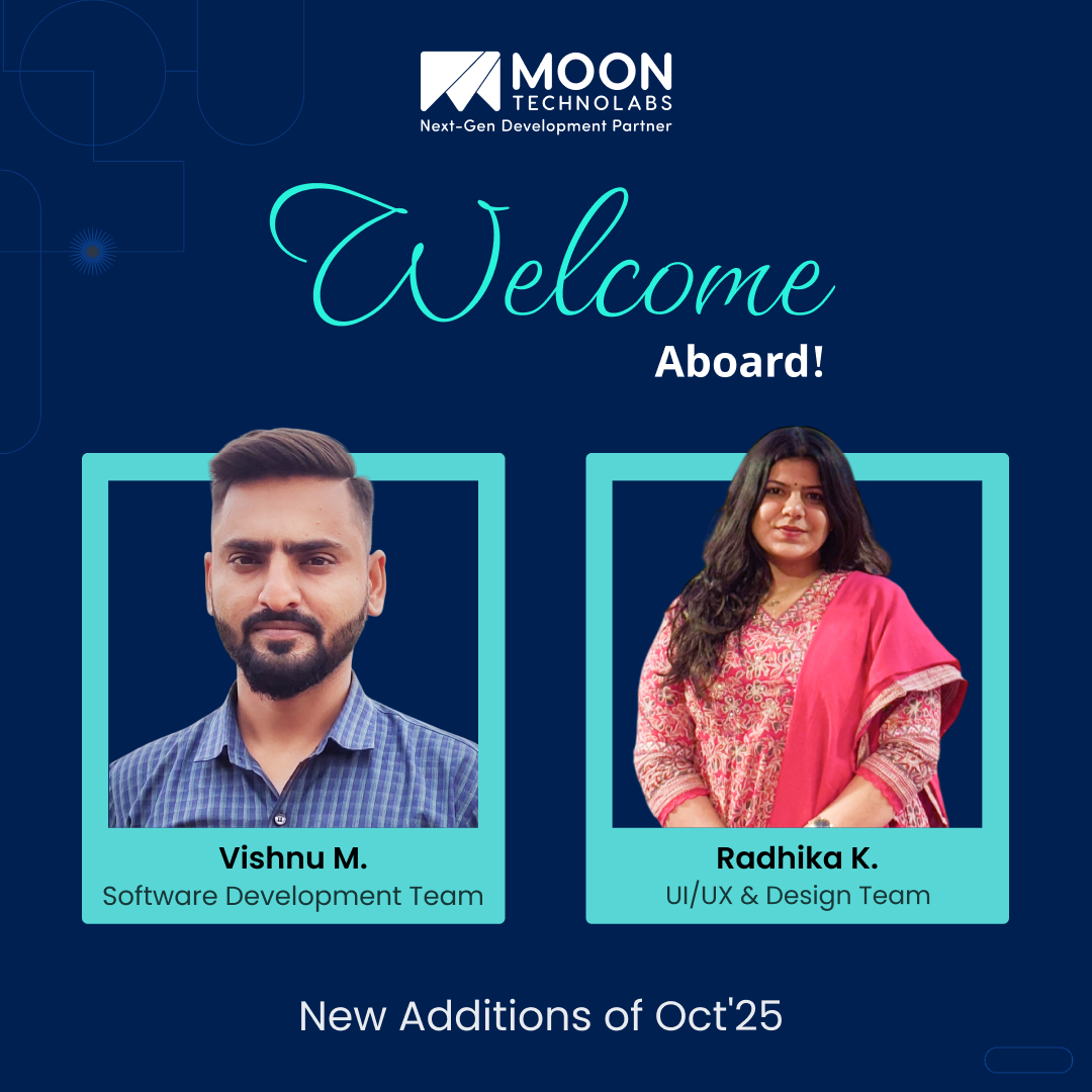 moontechnolabs's tweet image. Onboarding new members to the Moon Technolabs crew. 👏

We hope y’all will fuel our team with positivity and find your time with us rewarding.

Looking forward to some epic teamwork! 🤝
.
.
.
#MoonTechnolabs #MoonWelcome #GrowWithMTPL #Welcome #MoonTechnolabsFamily…