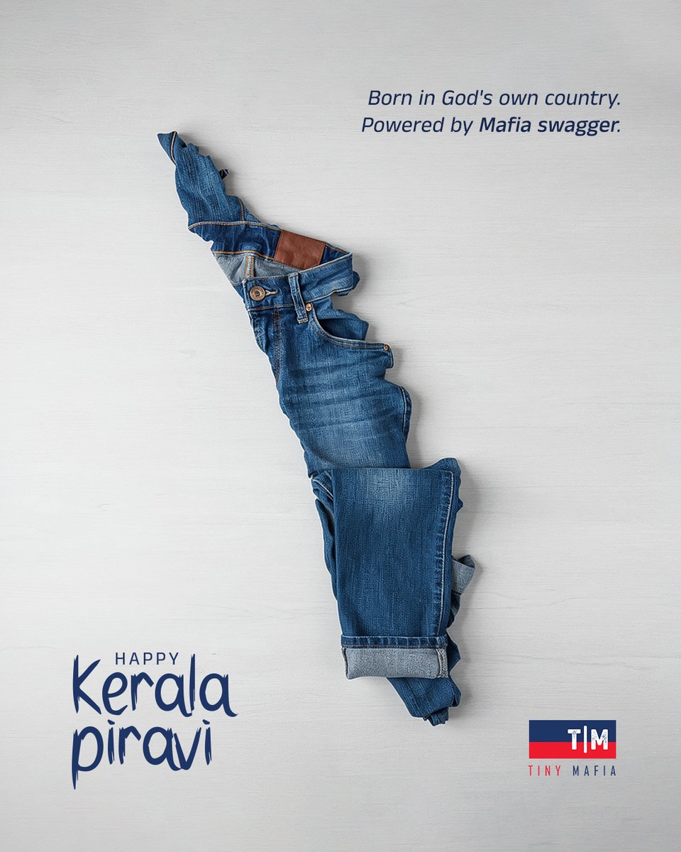 Thetinymafia's tweet photo. Born from Kerala’s roots, styled with Mafia attitude — here’s to the land that inspires swagger. 💙
.
.
.
.
.
.
#keralapiravi #tinymafia #kerala #mafiavibes https://t.co/joOx0w9YQg