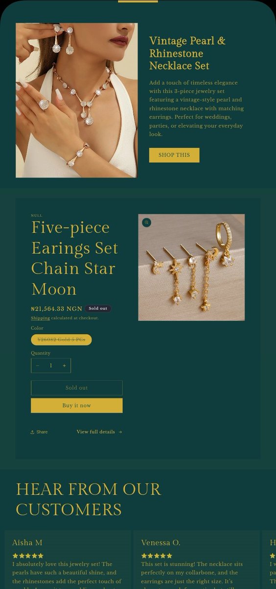 ruqayyahib's tweet image. A simple Shopify store🤗