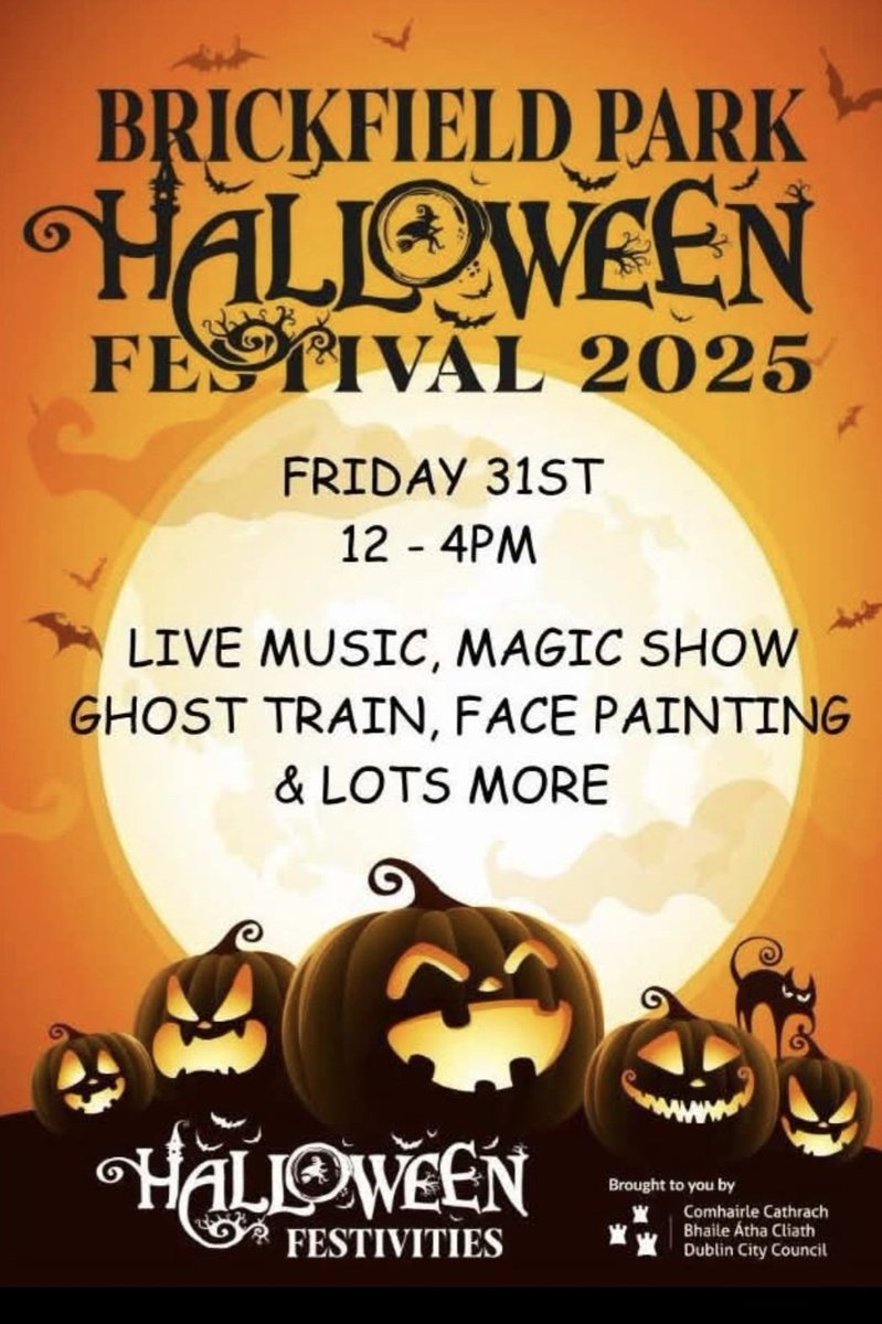 Dress in your ghoulish best and call down to Brickfields Park today from 12pm to 4pm. 

Thanks to <a href="/DubCityCouncil/">Dublin City Council</a>
#Drimnagh #Dublin12 #Halloween