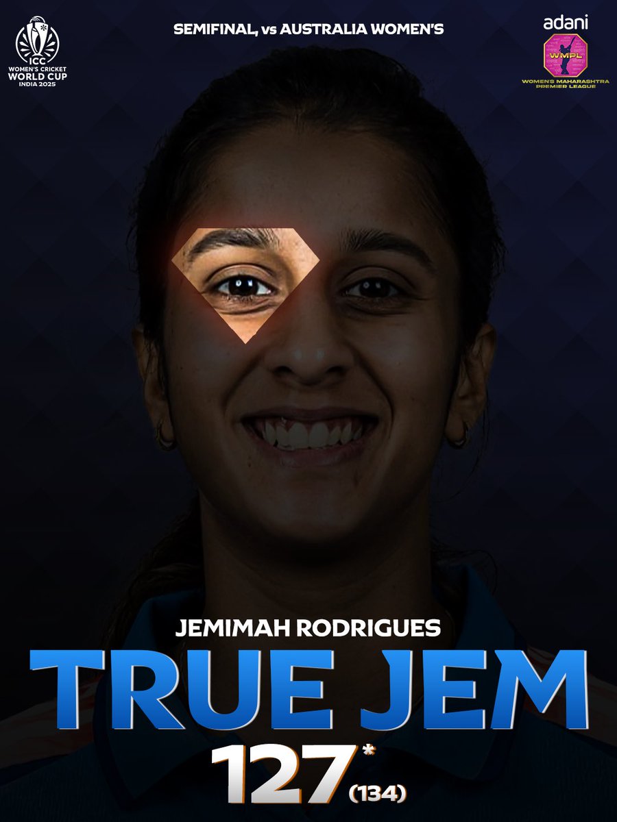 𝙅𝙀𝙈𝙄 𝙅𝙀𝙈𝙄 𝙅𝙀𝙈𝙄 𝙅𝙀𝙈𝙄 💎

#ThisIsMahaCricket
#AdaniMaharashtraPremierLeague #AdaniWomensMaharashtraPremierLeague #MPL #WMPL #MPL2025 #WMPL2025 #womensworldcup #worldcupanthem #teamindia #bcci #icc #indvsaus #jemimahrodrigues