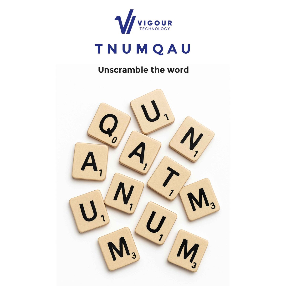 VigourTech's tweet image. Scrabble time! 
A little Scrabble to keep our minds sharp. 
Unscramble the tech-word below and tell us in the comments⬇️.

#Techplay
#SmartMinds
#VigourTech
