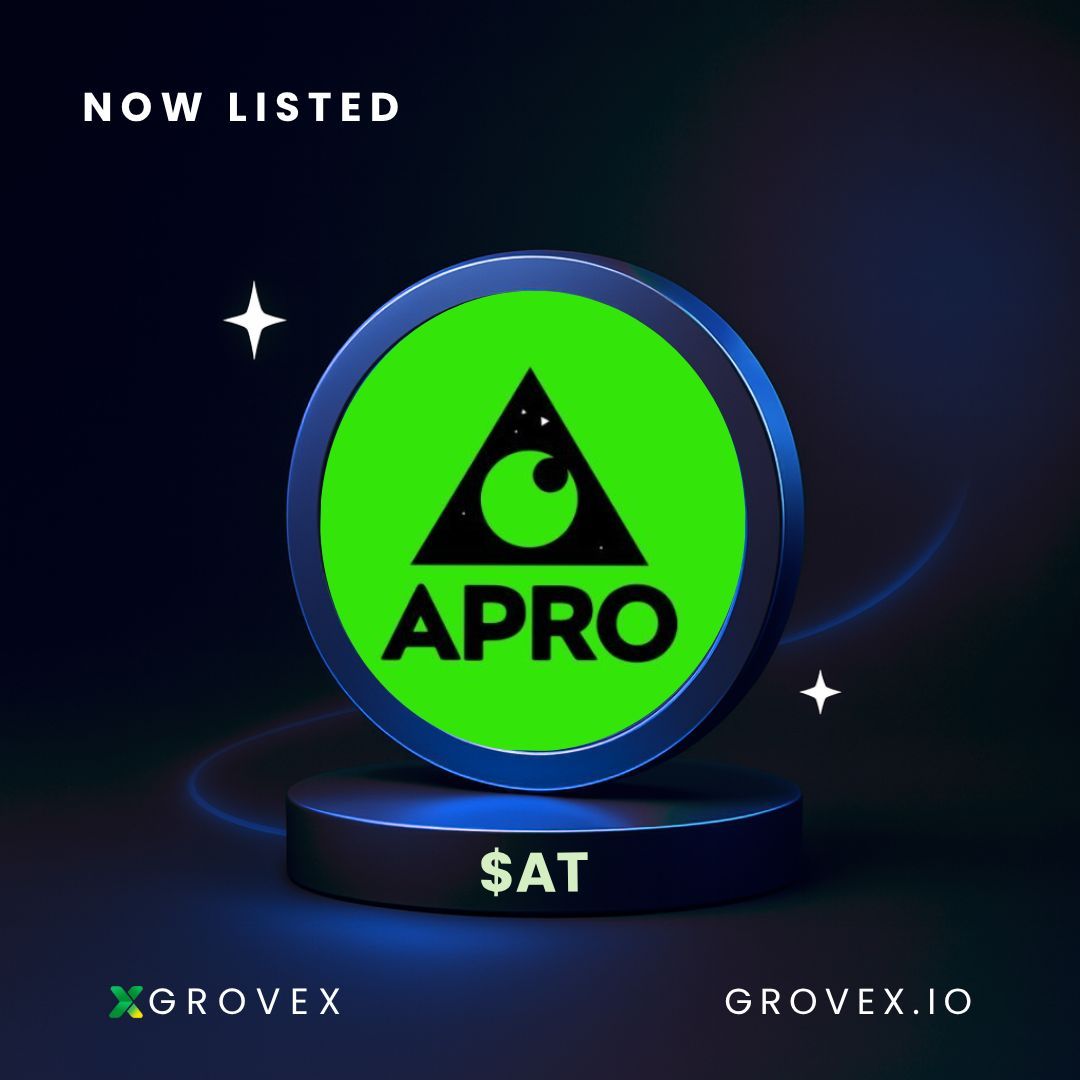 ✓ Now Listed: @APRO_Oracle $AT on GroveX! ✓ Token: $AT/USDT Chain: BSC 🔗  Trade Now: https://t.co/g828ioawq4 #AT #BSC #Crypto #GroveX #Blockchain  #Web3