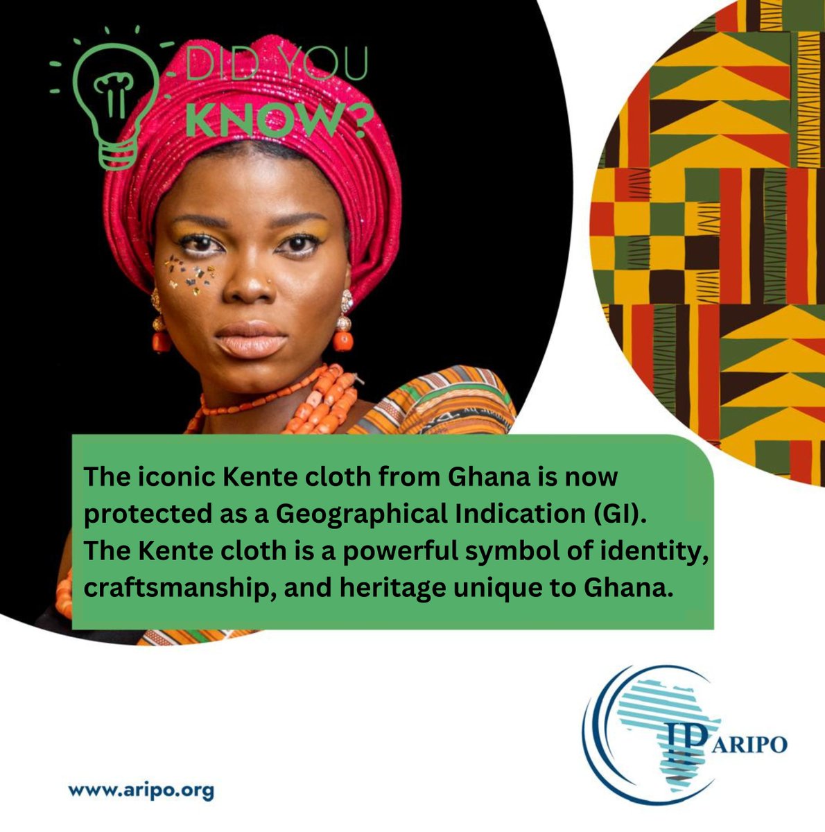 Safeguarding Geographical Indications (GIs) like the Kente cloth protects Africa’s traditions while enabling opportunities for trade, tourism, and community development. 

Kente cloth is more than fabric, it represents the deep connection between place, people, and pride. Every