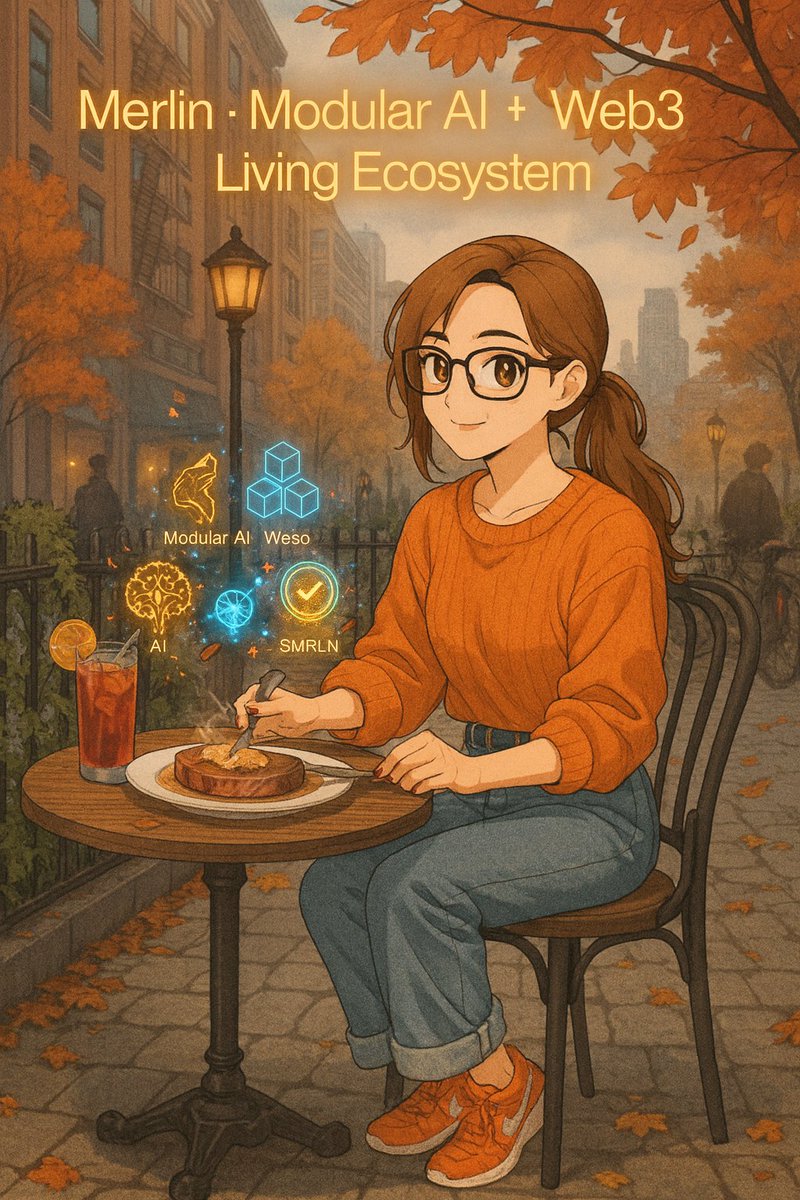 MehrsaSharbati's tweet image. lunch break vibes
grabbed a quick bite, but my brain’s still looping on @ProjectMerlinio 
how they’re turning modular ai + web3 into a living ecosystem blows my mind every time.some people unplug at noon, i just plug deeper into merlin. #projectmerlin