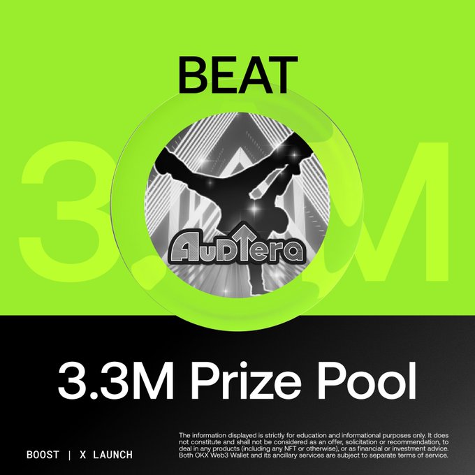 🚀 全新 X 启动：$BEAT
🎉 3.3M $BEAKT 奖池
📅 注册领取截止：11 月 1 日，09:05 UTC
🔗 注册链接：okx.com/ul/1LhN21
⏰ 领取开始时间：11 月 1 日，04:00 UTC
  
快来参与，赢取丰厚奖励！#BEAT #OKXWallet #CryptoLaunch #XBOOST