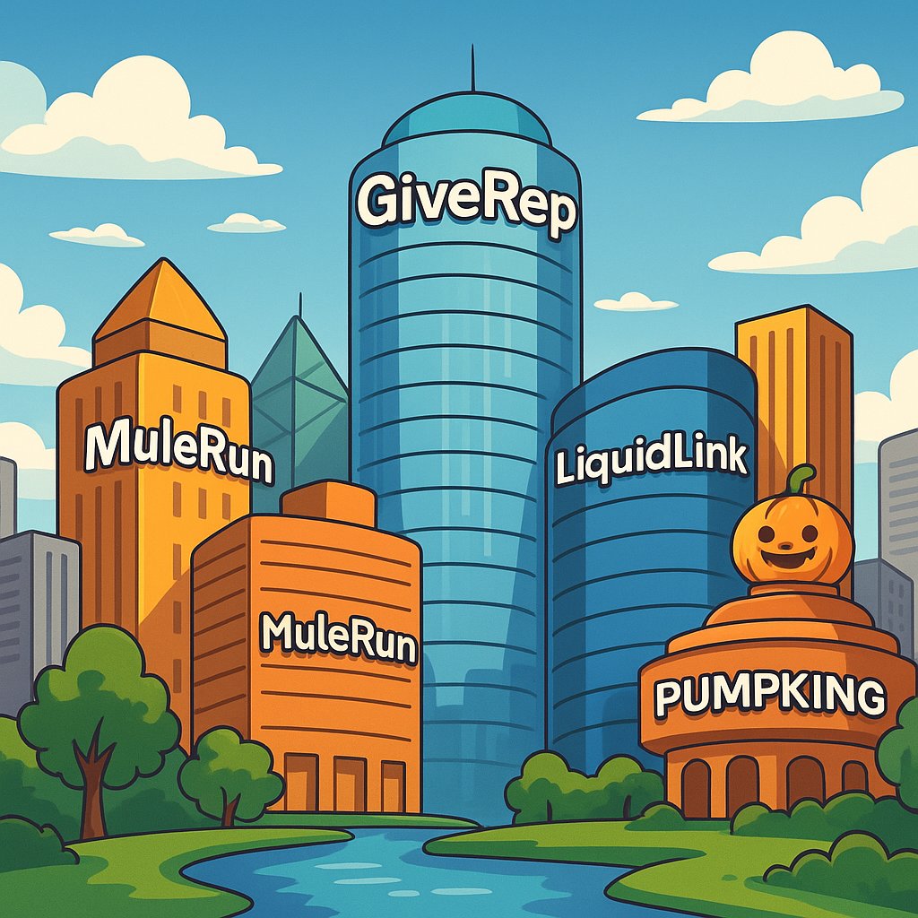 kareem_tweena's tweet image. A city built on trust, powered by innovation 🌐✨
@GiveRep × @mulerun_ai × @Liquidlink_io × @get_PUMPKING

#GiveRep #Web3 #Reputation #Crypto