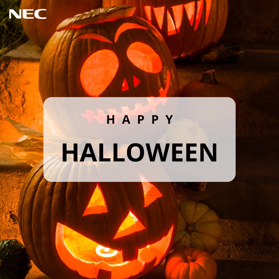 🎃Even on the eeriest of nights, innovation never sleeps…

While others embrace the spooky season, we’re focused on creating real-world impact. No tricks, just meaningful innovation.

🦇Wishing you a fang-tastic Halloween from all of us at NEC!

#Halloween #Technology #NEC