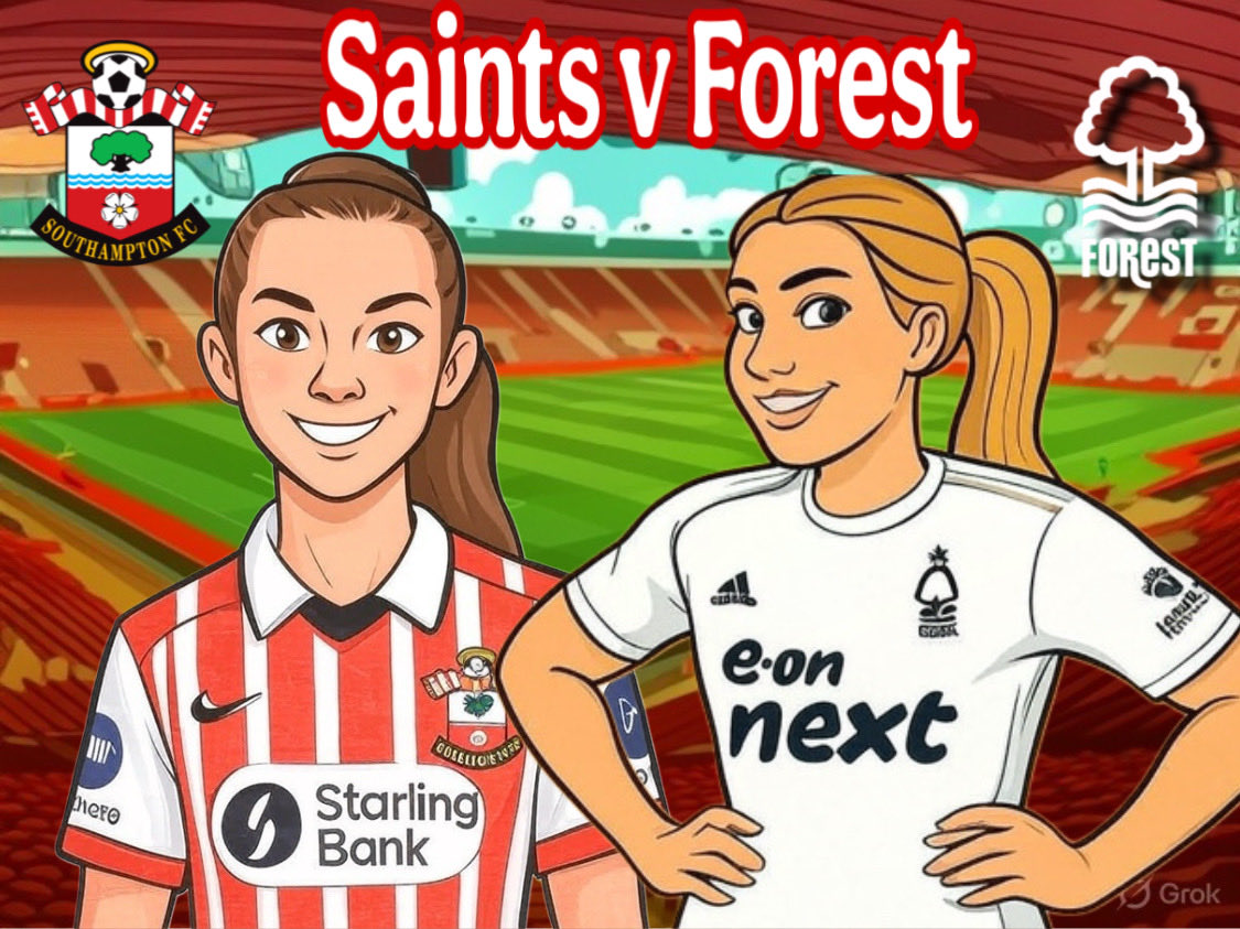 ForestWomenCast's tweet image. Who’s joining us on Sunday then? 

The Reds are in Block 46 - safe standing at St. Mary’s. 

See you there! 👊🏻

#NFFC #woso #wsl2 @NFFCWomen