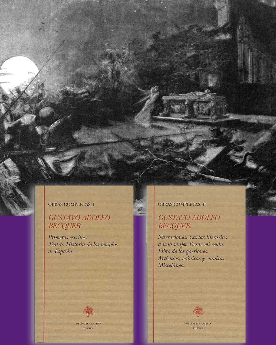 “La noche de difuntos me despertó, a no sé qué hora, el doble de las campanas; su tañido monótono y eterno me trajo a las mientes esta tradición que oí hace poco en Soria. Intenté dormir de nuevo; ¡imposible! Una vez aguijoneada, la imaginación es un caballo que se desboca, y al