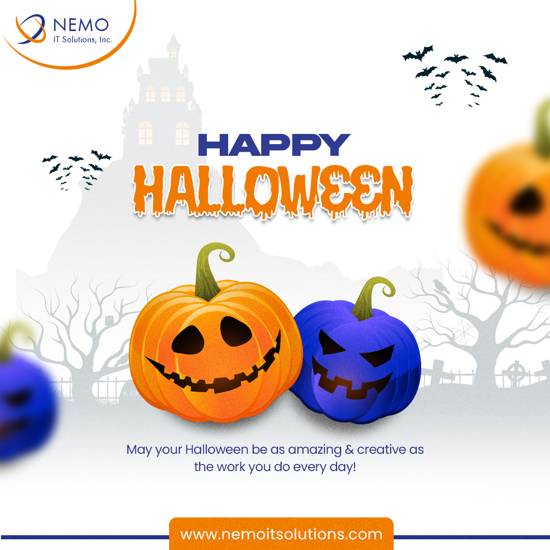 nemoitsolutions's tweet image. 🎃 Happy Halloween from @nemoitsolutions ! 👻

May your Halloween be as amazing, innovative, and creative as the work you do every day!
.
.
#happyhalloween #teamnemo #spookyseason #halloweenvibes #techwithcreativity #innovationneversleeps #halloween2025 #workplacefun #halloween