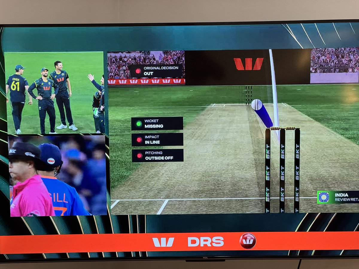 Shame to see the Sachin Review System (SRS) in use tonight <a href="/FoxCricket/">Fox Cricket</a> #AUSvIND