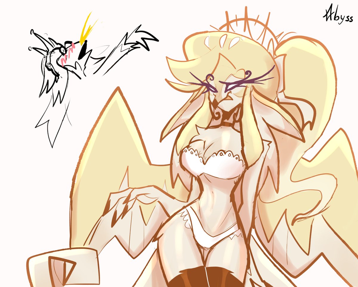 K_gaitom's tweet photo. Ahem!!!! ma'am

#hazbinhotelSpeaker https://t.co/hcYln28dhO