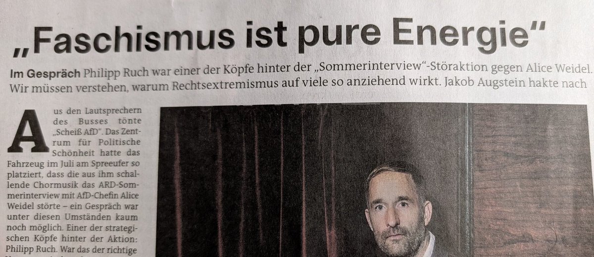 Energielosigkeit ist also "politische Schönheit".