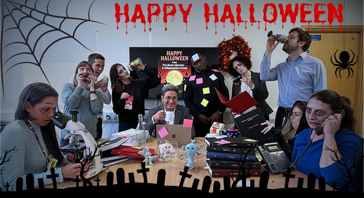 No tricks, just science! 👻🧠

🎃 Happy Halloween from the Brain Infection &amp; Inflammation Group🎃