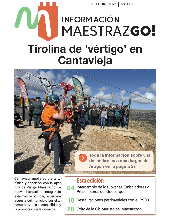 Disfruta del nuevo número del periódico Maestrazgo Información, boletín editado por <a href="/Com_Maestrazgo/">Comarca Maestrazgo</a>  con la colaboración de las entidades locales y asociaciones del territorio.
Descarga el pdf en el siguiente enlace:
maestrazgo.org/periodico/wp-c…