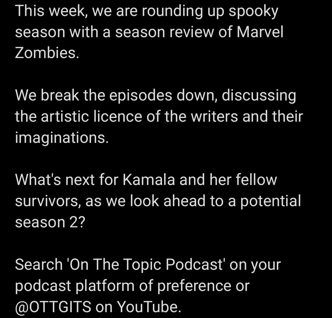 OnTheTopicPod's tweet image. NEW EPISODE!

#OnTheTopic #Podcast #Marvel #MCU #MarvelCinematicUniverse #MarvelStudios #MarvelAnimation #MarvelZombies #Disney #KevinFiege #Portsmouth #Southsea #PortsmouthCreatives