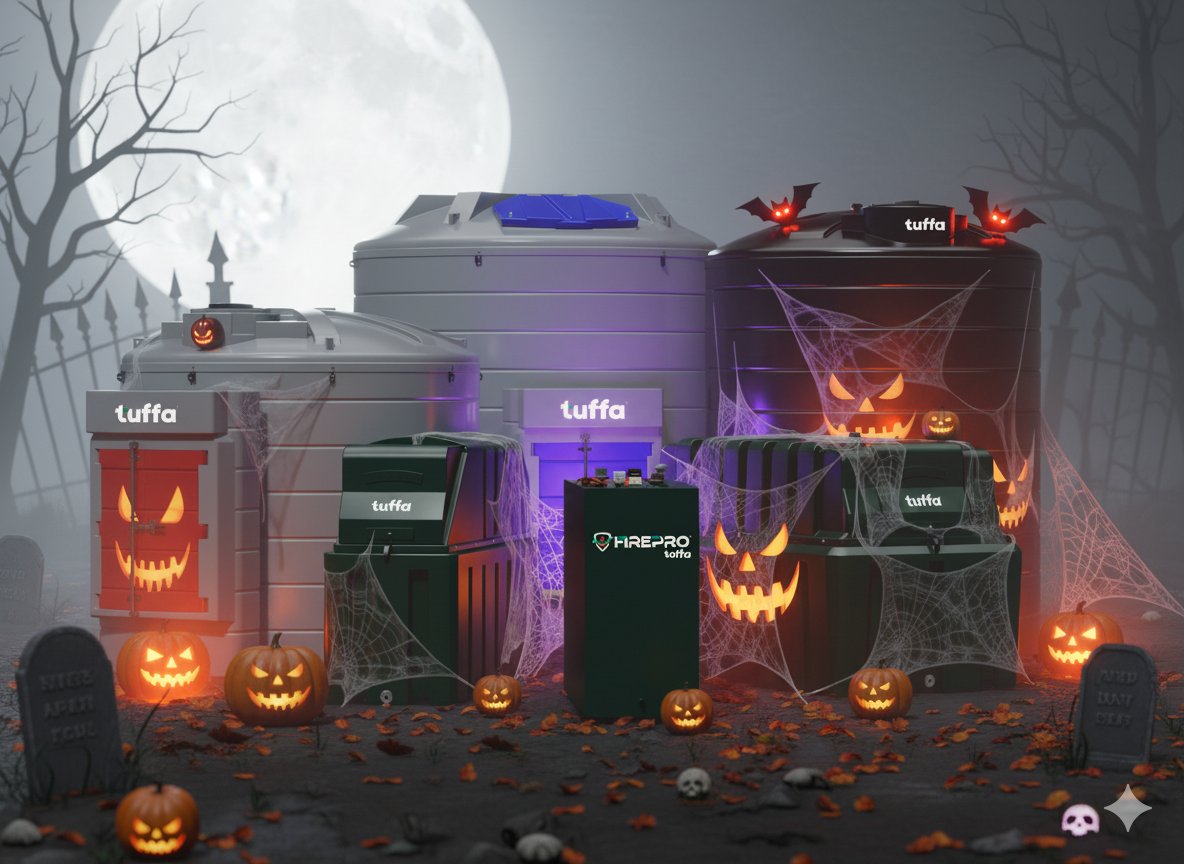 Trick or tank! 🎃
Our tanks might look spooky today, but they are as reliable as ever.

Happy Halloween from all of us at Tuffa!🕸️👻