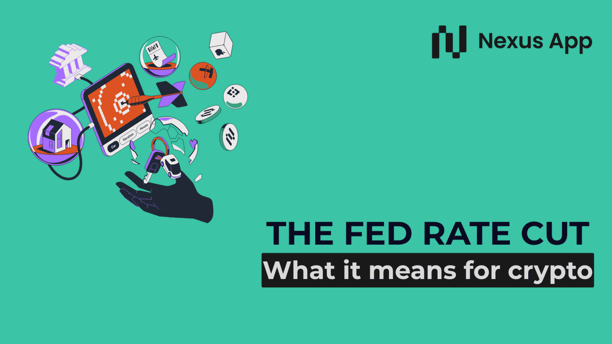 ProjectN3xusApp's tweet photo. 🧭 Fed cut of 25 bps: what does it mean for crypto and stocks?

Yesterday the Federal Reserve lowered the funds rate by 25 bps to 3.75%–4.00%, in line with expectations.
What exactly happened?

#FOMC #Powell #RateCut #Macro https://t.co/VbE5RSjbBI