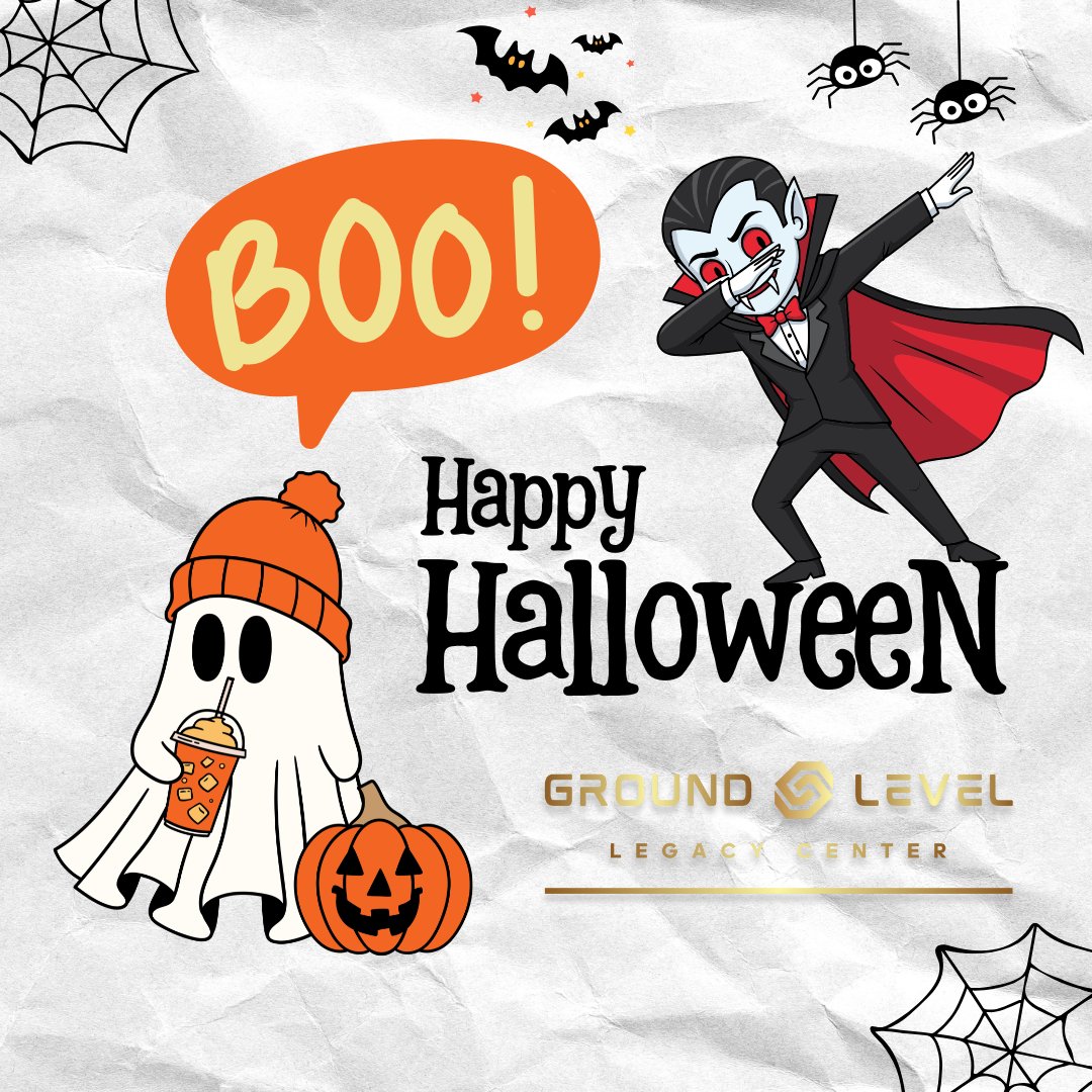 👻 Ghosts welcome, vibes electric ⚡ Whether you’re hosting ghouls or glam, we’ve got the perfect space for your spooky soirée. 🎃✨ Happy Halloween from Ground Level! #HappyHalloween #Halloween2025 #GroundLevelLegacyCenter #GLLC