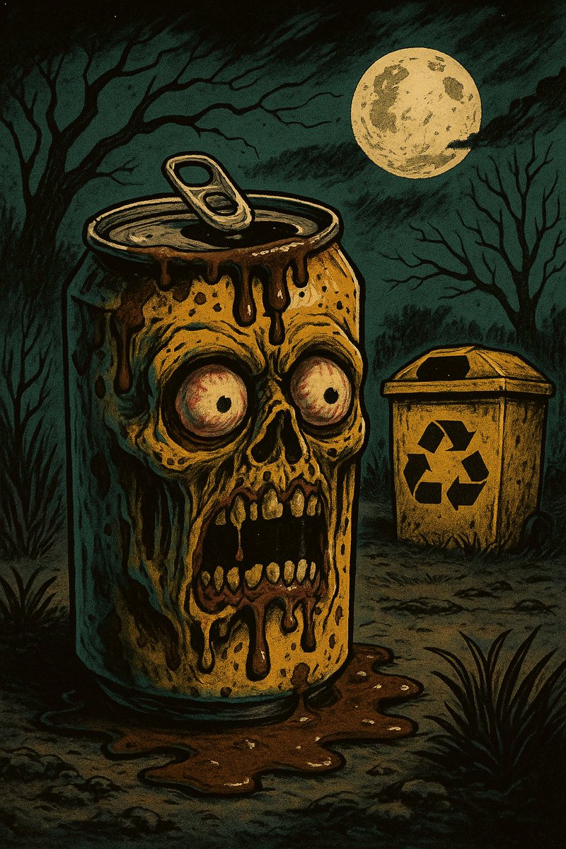 Este #Halloween, los verdaderos monstruos no llevan capa: ➡️ son los que no tiran su lata vacía al #amarillo.

Esta noche: truco, trato y reciclaje consciente. Que el susto no se lo lleve el medioambiente. 🎃♻️