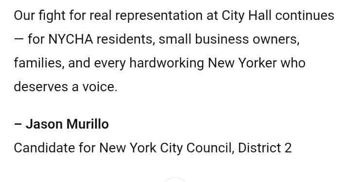 Jason Murillo for NY Senate tweet media