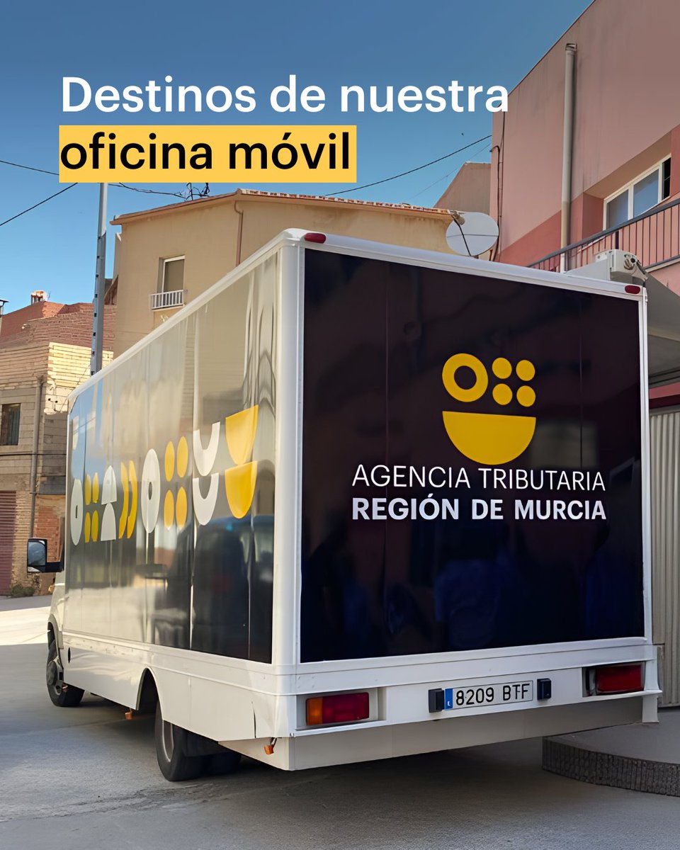 🚐 ¡Próxima parada: <a href="/fuentealamo/">Ayto. Fuente Álamo de Murcia</a>!

La oficina móvil aparcará la próxima semana en diferentes pedanías del municipio:

📍 Balsapintada 🗓️ Lunes 3 y martes 4
📍 Cuevas de Reyllo 🗓️ Miércoles 5 y jueves 6
📍 Las Palas 🗓️ Viernes 7 y lunes 10

¡Esperamos vuestras consultas! 😊