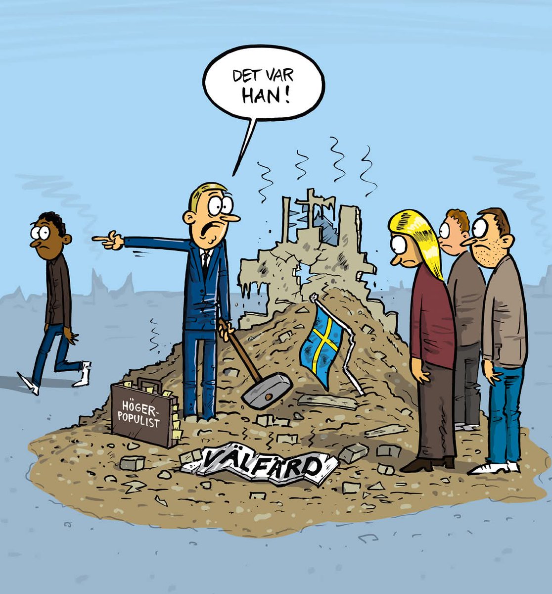 Tycker den här bilden illustrerar dom 3 åren med den här SD regeringen mycket bra!