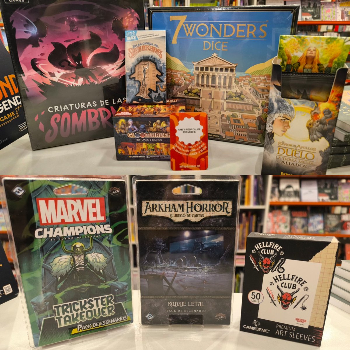 metropol_comics's tweet image. Frótense las 👏 que la cosa viene potente!. Reposiciones y novedades de #juegosdemesa, nuevos #playmat y fundas de #tcg, #merchandising exclusivo de tus #mangas y #animes preferidos y mucho, mucho #comic que ya se encuentra feliz en nuestras estanterías. Hoy a partir ⬇️