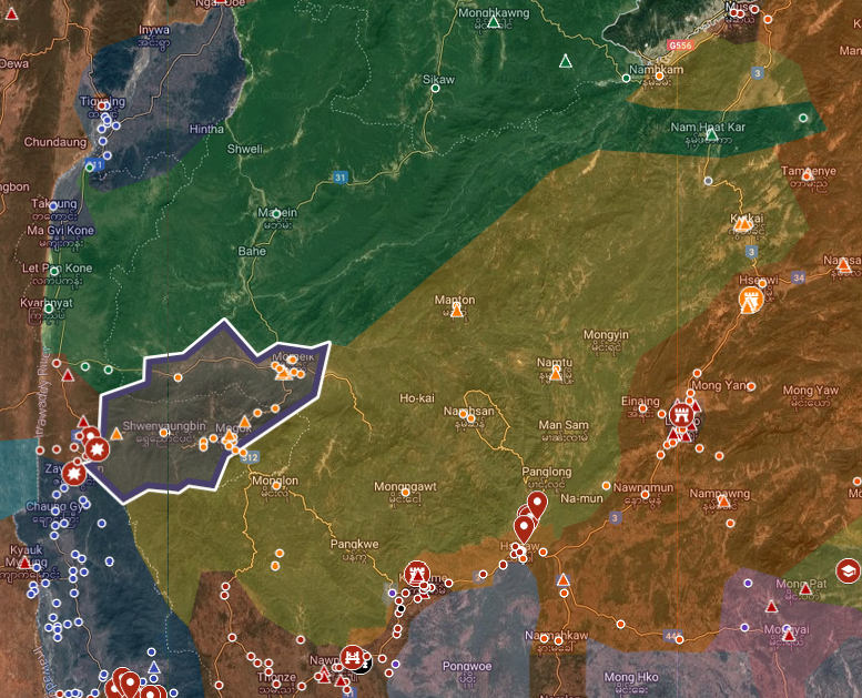 Myanmar War Map tweet media