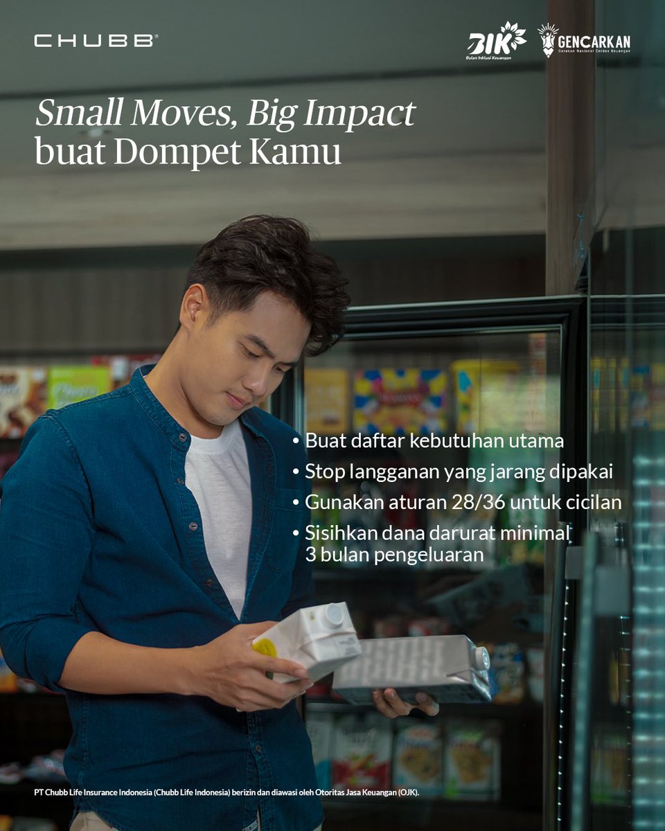 Chubb_ID's tweet image. Punya rencana keuangan artinya kamu punya kendali. Mulai dari langkah kecil hari ini untuk masa depan yang lebih tenang dan stabil. Chubb Life hadir menemani setiap langkahmu. 

#TogetherWithYou