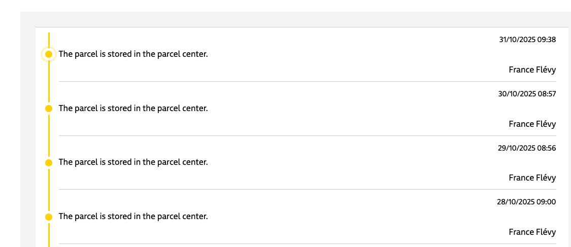 Je pense mon colis il est parti en hibernation chez #GLS #GLSFrance...

Et le support d'aucune aide : "Je suis au regret de ne pas pouvoir vous apporter davantage de précisions concernant les difficultés rencontrées par l’agence."

Ok donc vous savez pas ce qu'il se passe, niquel