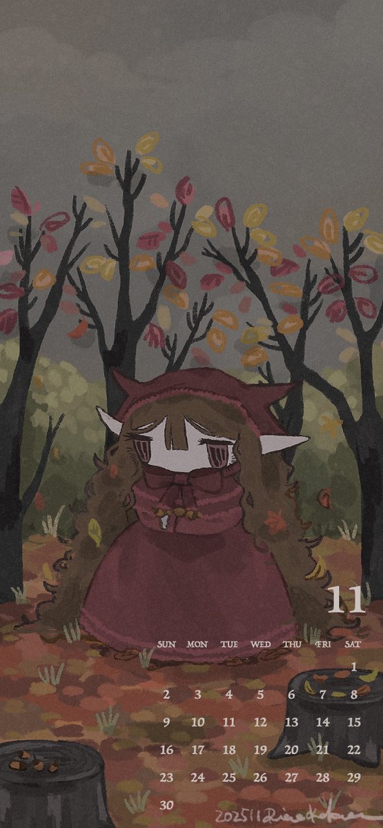11月のカレンダーができました。
今月の作品は「紅葉」
是非保存して待ち受けにご利用ください🍁