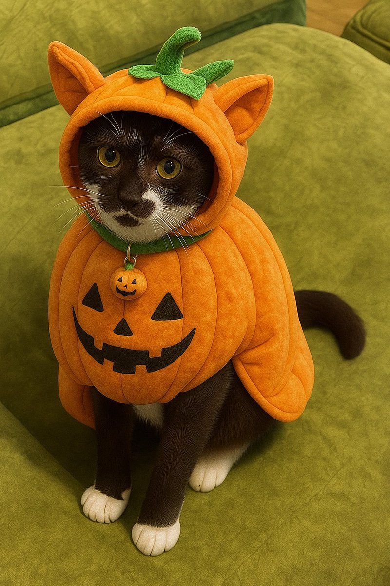 tip3s_design's tweet image. ハッピーハロウィン🎃👻✝️
猫たちのAI仮装がかわいすぎた。
