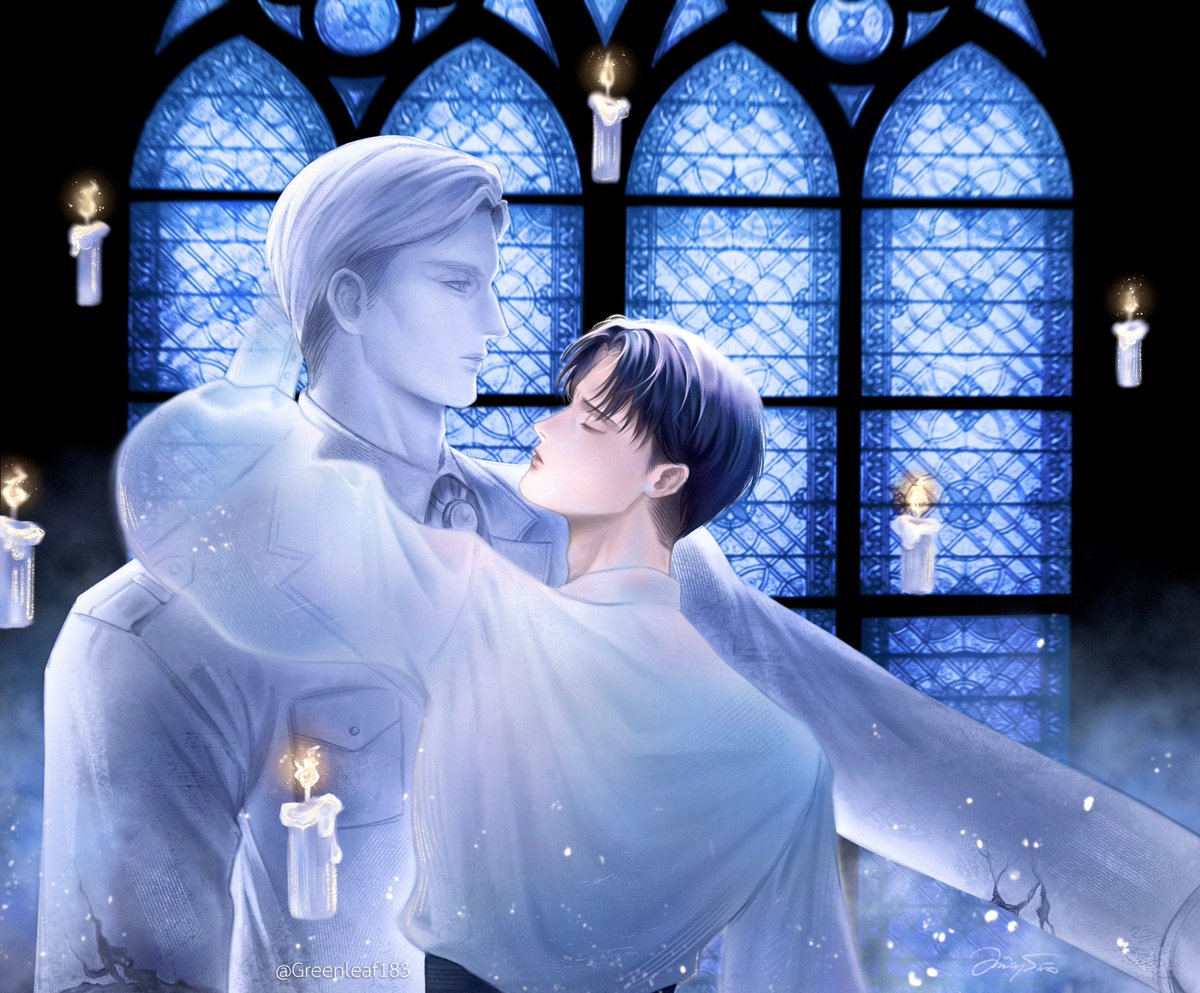 Greenleaf183's tweet photo. Concept: ผีแม่ม่ายกับหวานใจนายทหาร 👻🕯️🪦🎃
#ColorWheelEruri #eruri #エルリ #เอรุริ https://t.co/K5EgXqr3p4