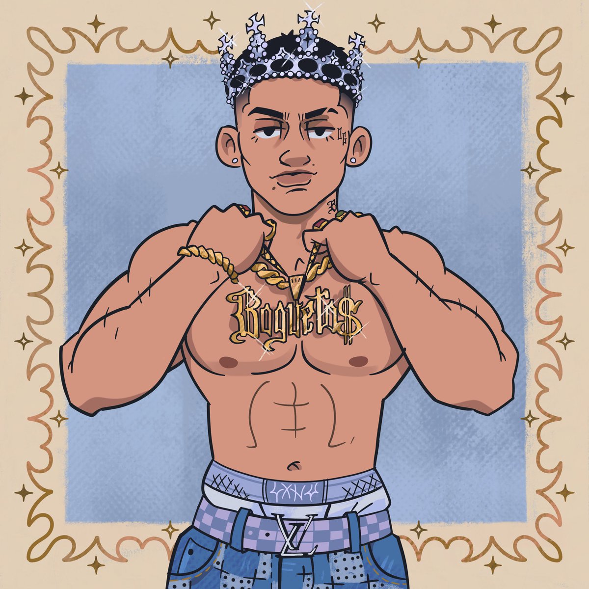 No manchen que el Bogueto incluyó una ilustración que le hice, en su nuevo video 😱🤩 hasta donde he llegado jaja 🫣