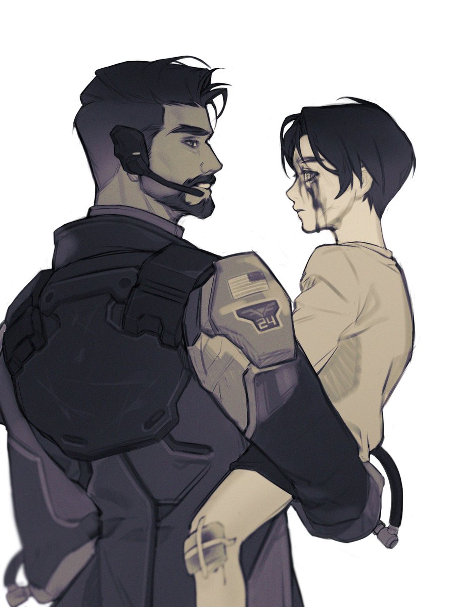 Use____r's tweet image. 요즘 우부우치에 빠져있어서 낙서들도 다 옵치밖에 없음