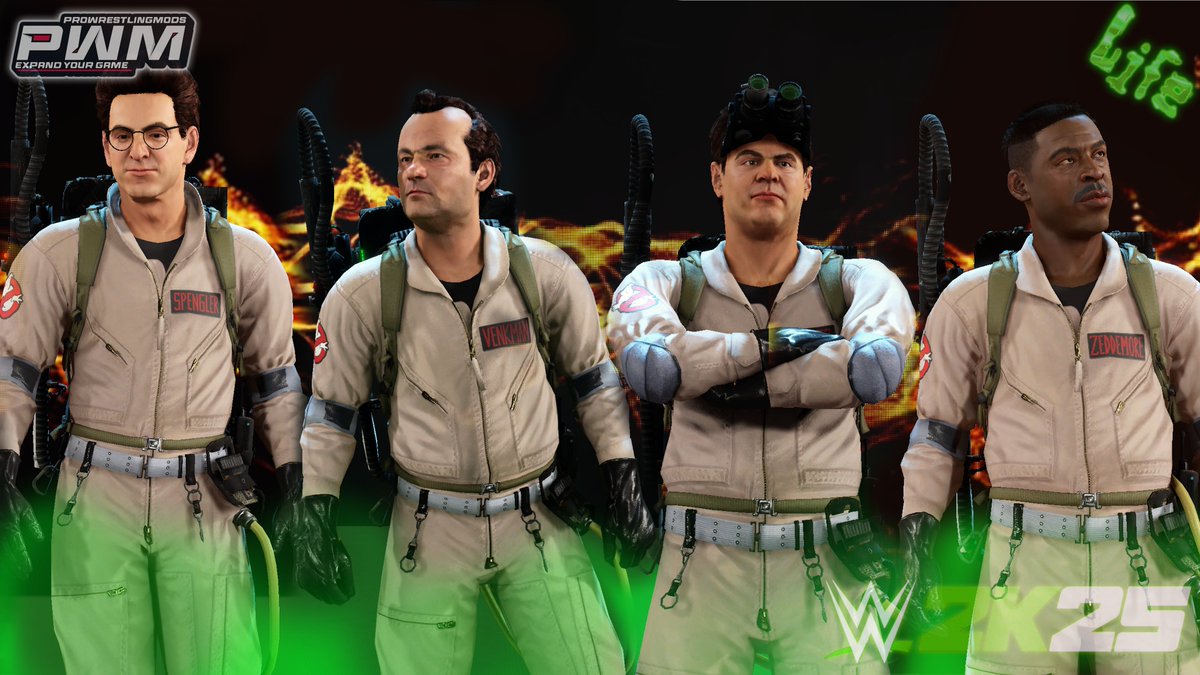 Ghostbusters Pack now available on my patreon and the PWM discord for patreon members #WWE2k25