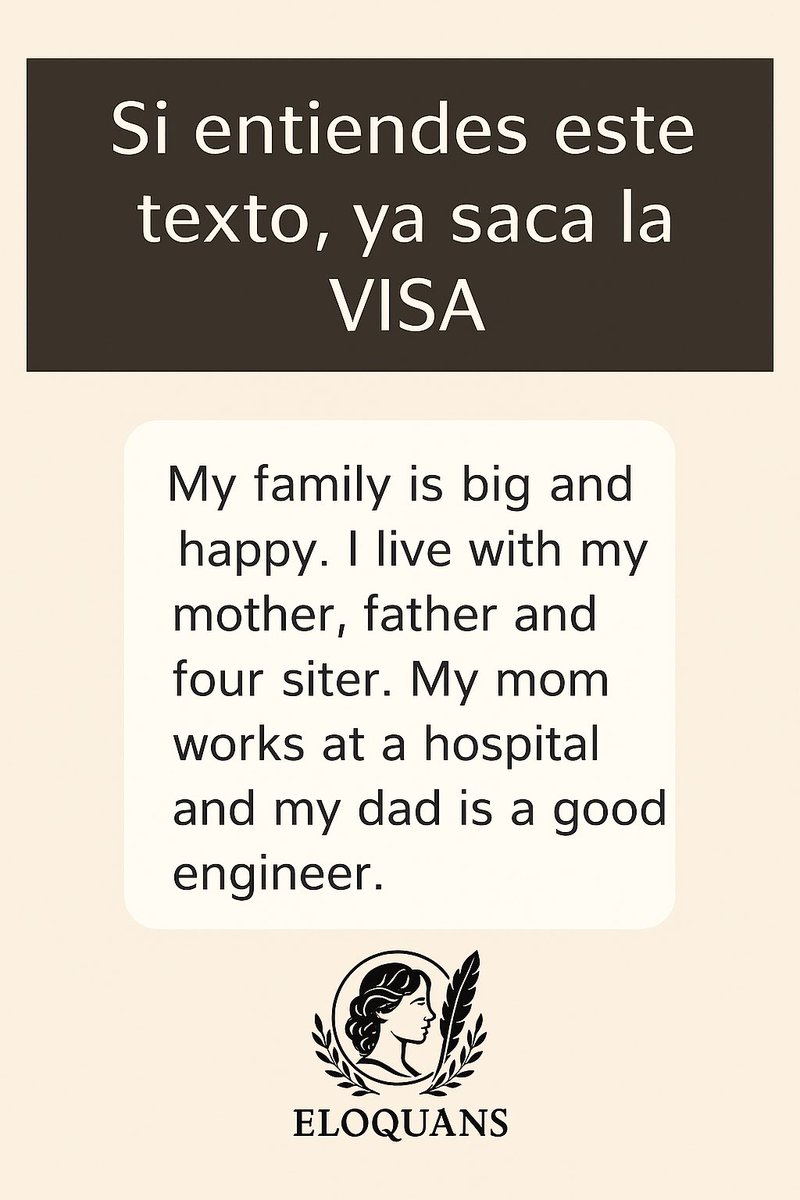 eloquansteach's tweet image. Si entiendes este texto, no necesitas Duolingo… necesitas tu VISA 😂
📩 eloquansteach1@gmail.com
#HumorInglés #EloquansAcademy #InglésEspaña #AprenderInglés