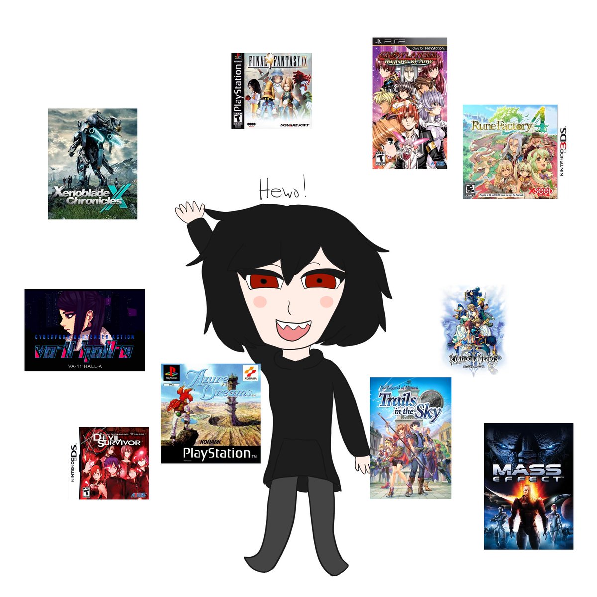 Ten games to get to know me! This was way harder than I expected, I had to make some heartbreaking cuts