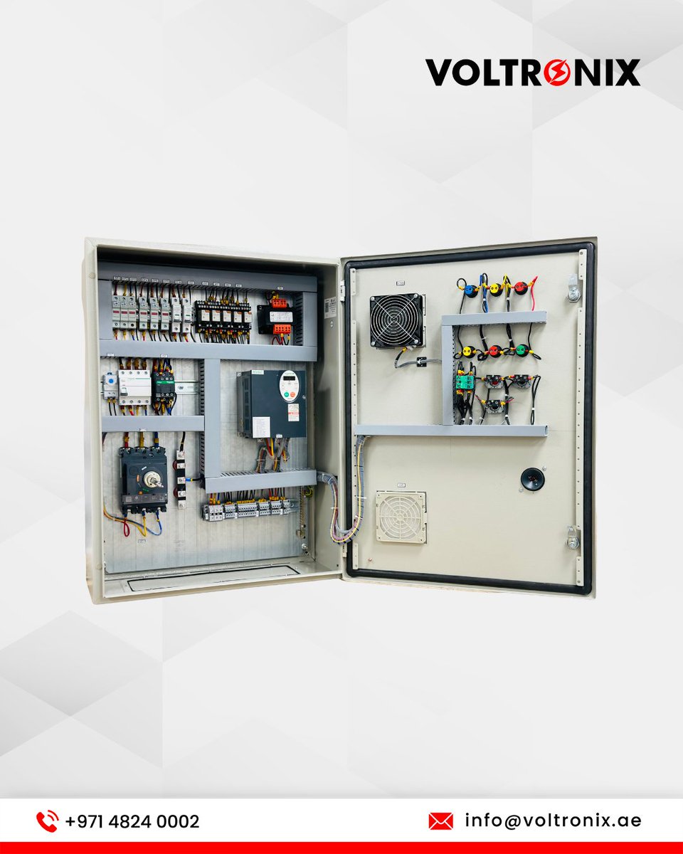 nstsllc's tweet image. Stable Water Pressure with VFD Technology
📞 Contact us today
📱 +97148240002
.
.
.
.
.
.
#VFD #PumpPanel #3KW #MotorControl #ElectricalEngineering
#Switchgear #WaterPump #EnergySaving #Automation #ControlPanel