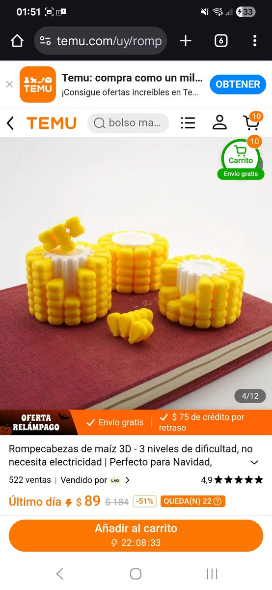 Venden puzzles de choclo cerrá y vamo