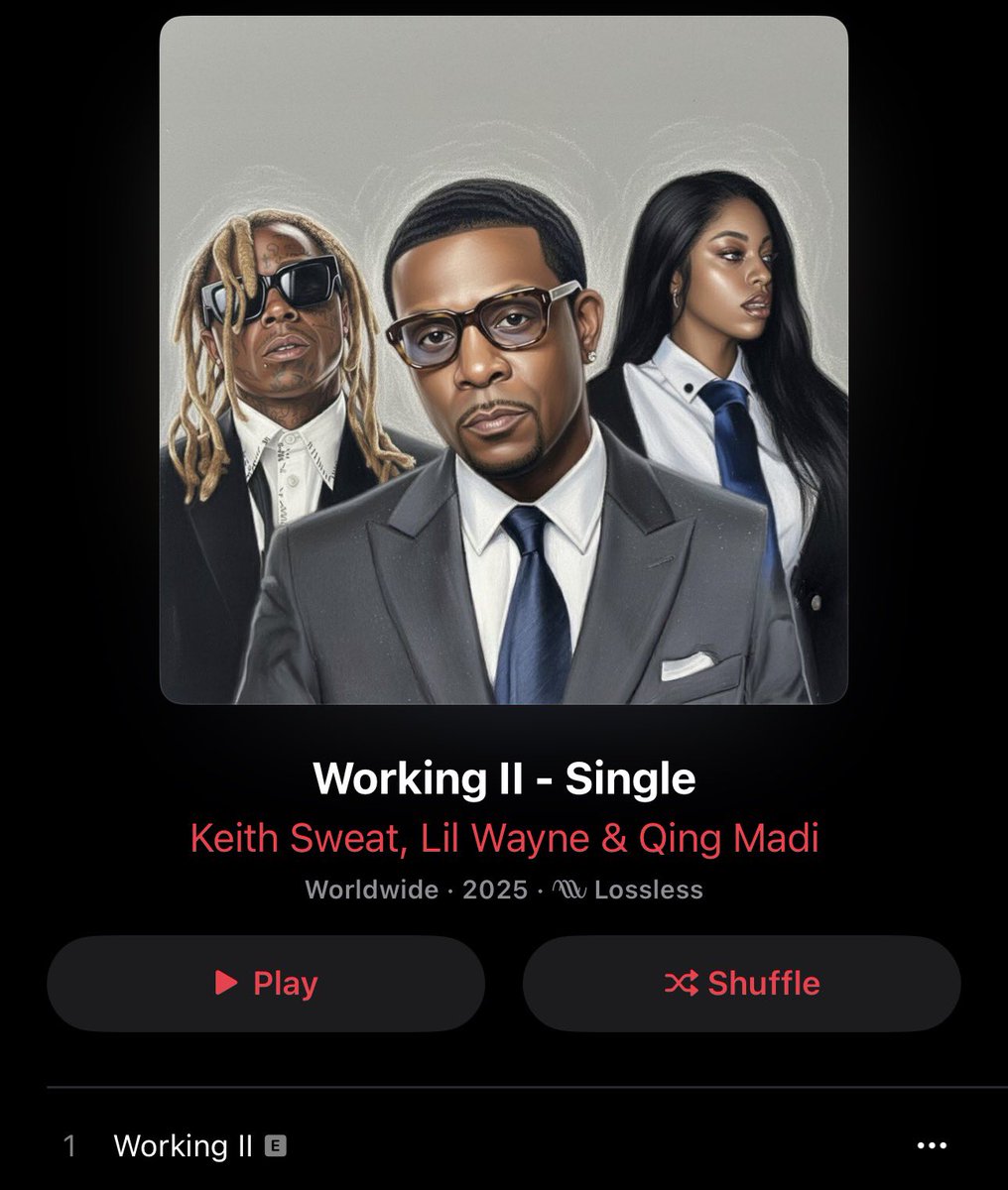 KEITH SWEAT, QING MADI, LIL WAYNE
“WORKING II”

OUT NOW 😍🇳🇬🇺🇸