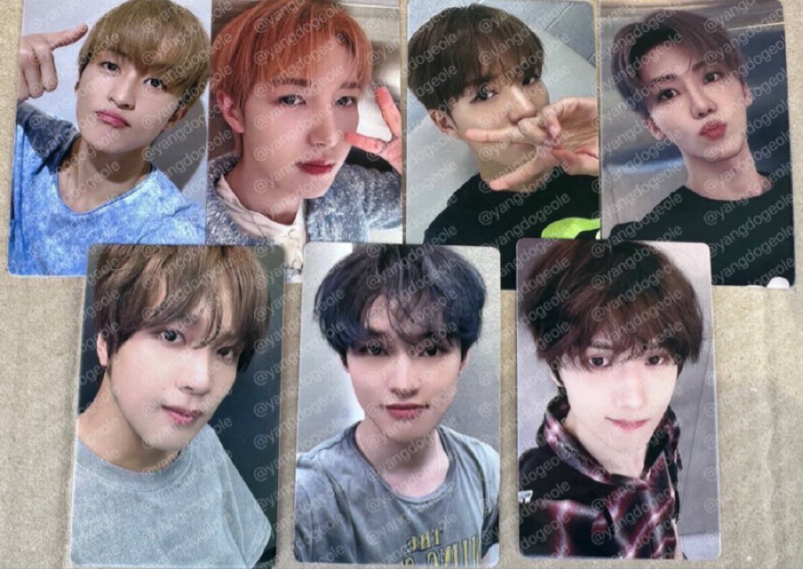 jeno jaemin haechan jisung 28.000/ea
mark chenle renjun 26.000/ea
Set 185.000

✅bersih kr ex tax 5k/pc
✅ada go