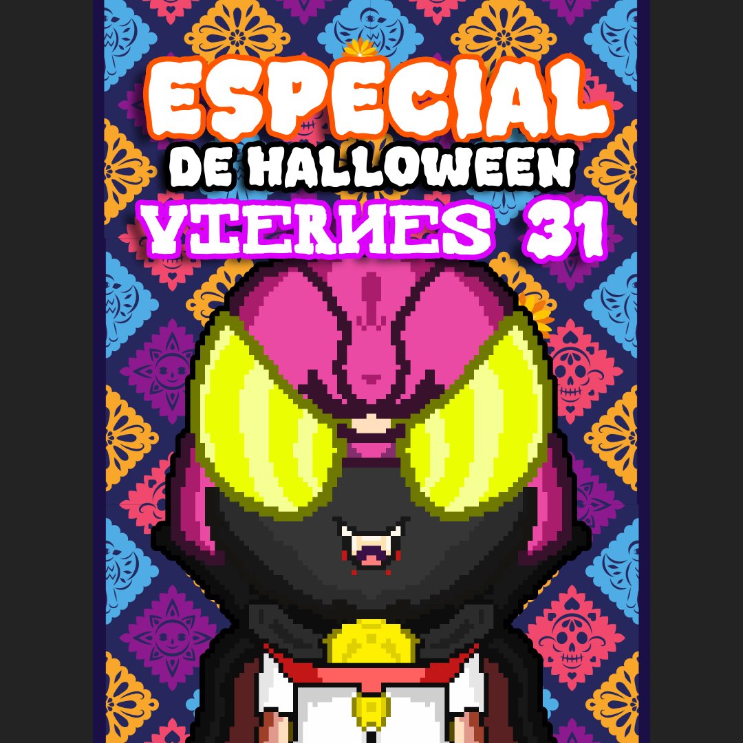 elmastercc's tweet image. MAÑANA Viernes 31 en: kick.com/elmaster
Especial de Halloween, jugando juegos de terror, viendo videos de terror y chance hasta una peli D:
No se lo pierdan banda 7:30 pm LLEVARÉ DISFRAZ