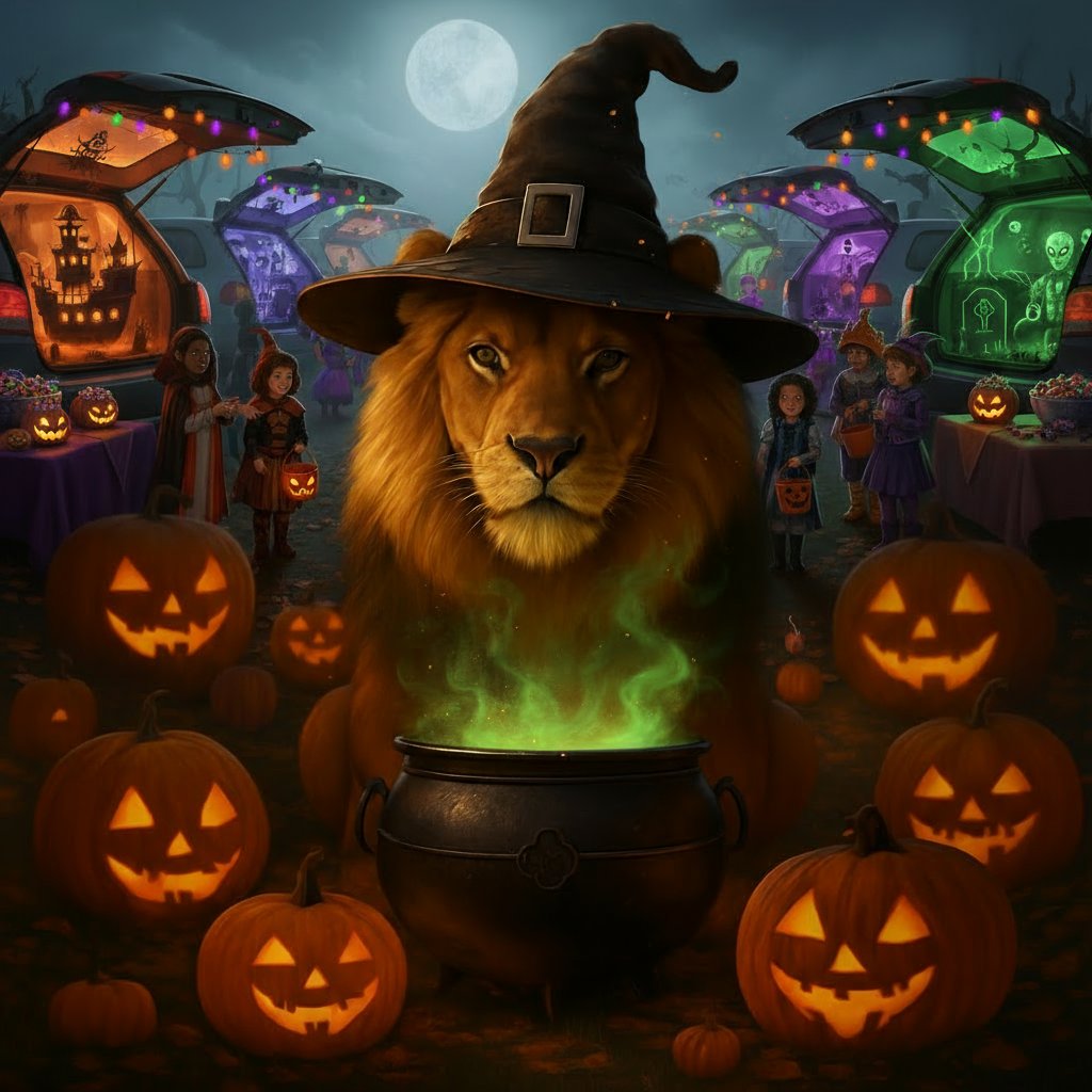 emccinfo's tweet image. 🎃 Happy Halloween from EMCC! 👻 Don’t miss Trunk or Treat tonight from 6–8 p.m. at The Communiversity — candy, games, prizes, food &amp;amp; fun for the whole family! 🍬🦁 #EMCC #TrunkOrTreat #LionPride