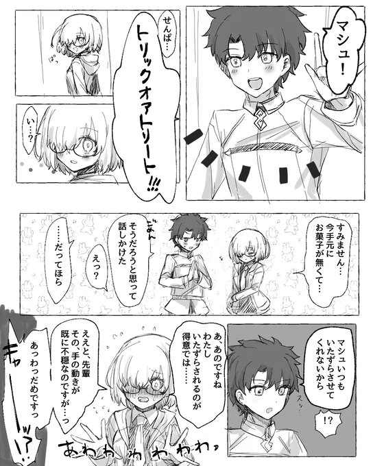 再掲ぐだマシュ(男主盾)🎃 