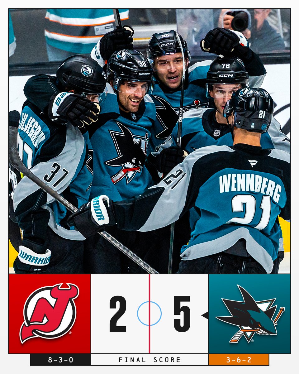 Absolutely embarrassing #NJDevils lose 2 in a row but this one really hurts because the #Sharks  fucking suck 🤦