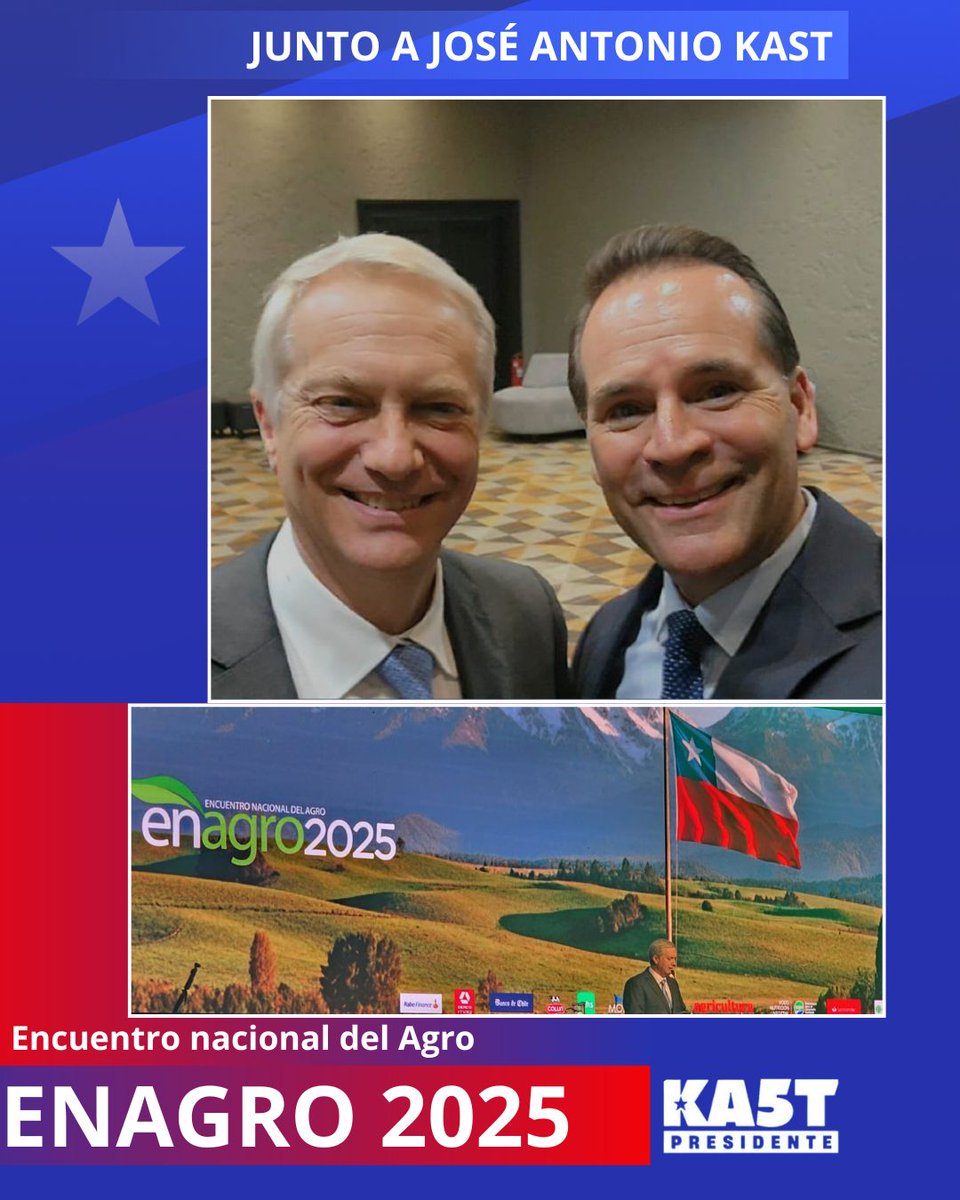 ENAGRO 2025. ENCUENTRO NACIONAL DEL AGRO

Ratificando nuestro compromiso con la seguridad alimentaria y con quienes la hacen posible: nuestra agricultura, el campo chileno, su gente y sus tradiciones.

SIN AGRICULTURA NO HAY ALIMENTOS.

Con José Antonio Kast  lograremos el cambio